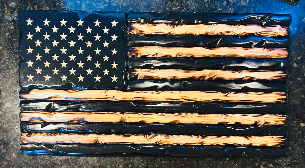 1776 Charred Glory Distressed American Flag